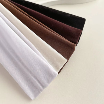 Four Seasons Solid Sports Headbands for Women Fitness Running Yoga Solid Color Elastic Hairbands Stretch Makeup Hair Accessories